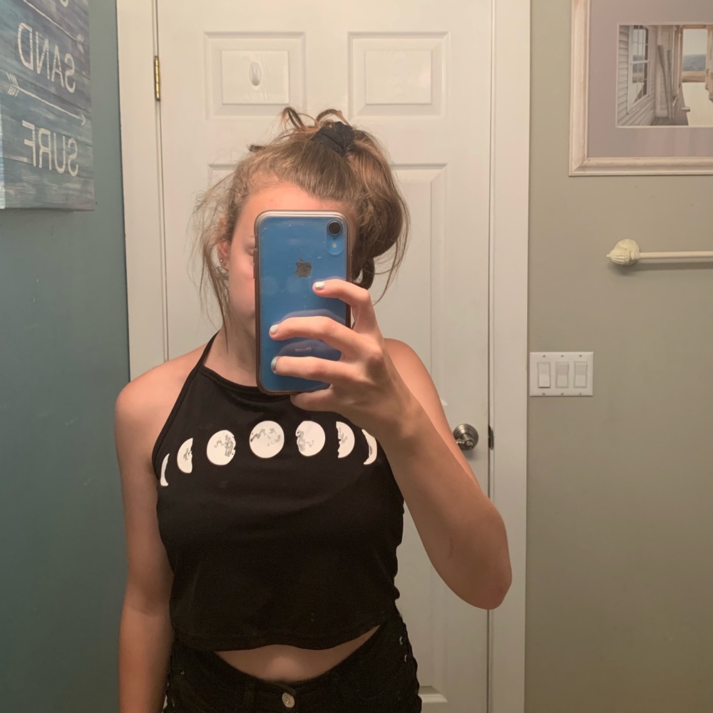 cropped ROMWE halter top